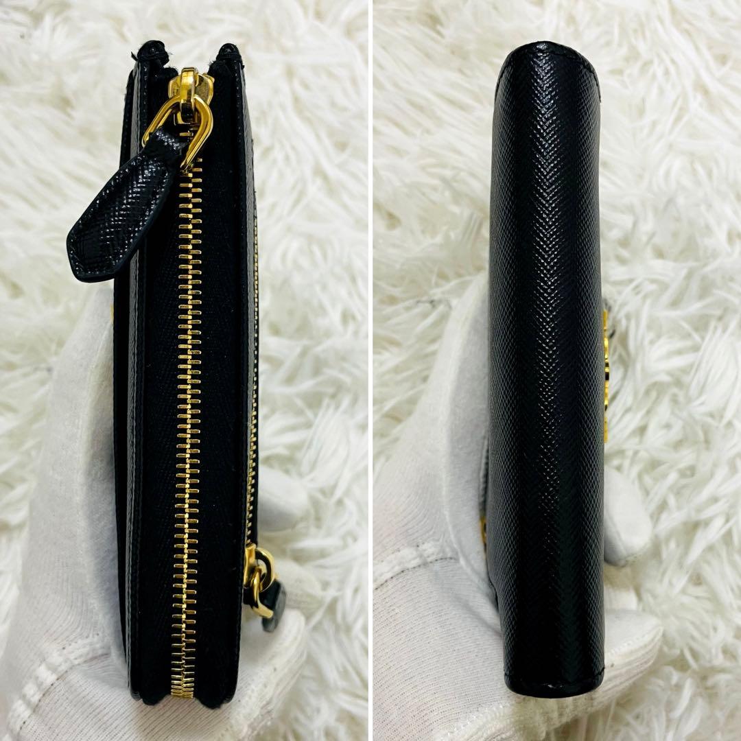 極美✨付属完備✨PRADA キーリング付 キーケース コインケース ブラック