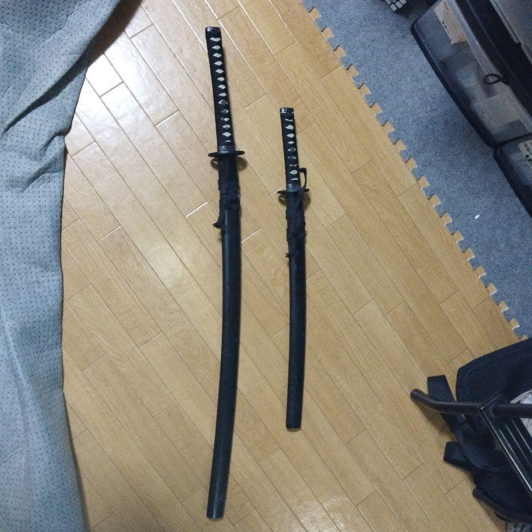 模造刀　模擬刀　 大刀と小刀のセット 黒呂鞘 大刀 小刀セット 模造刀｜【公式】模造刀・居合刀の専門店「忍屋」