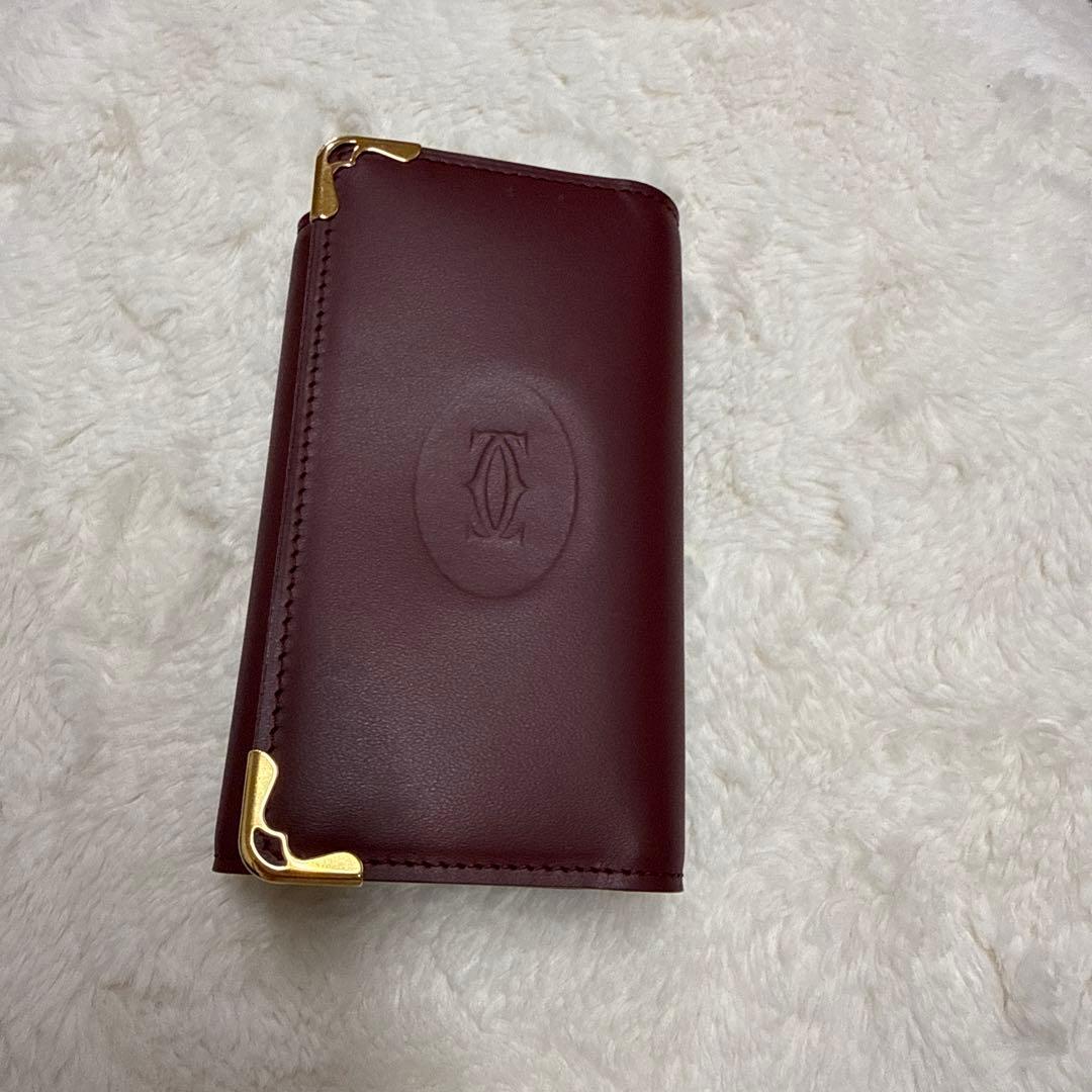 Cartier バーガンディ レザー キーケース imgrc0065341607.jpg