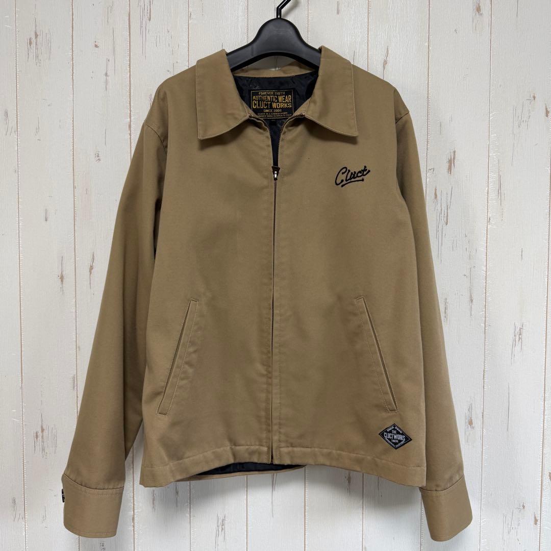 N*N様 クラクトCLUCT ジャケット 刺繍 ブルゾン M ベージュ ワークジ