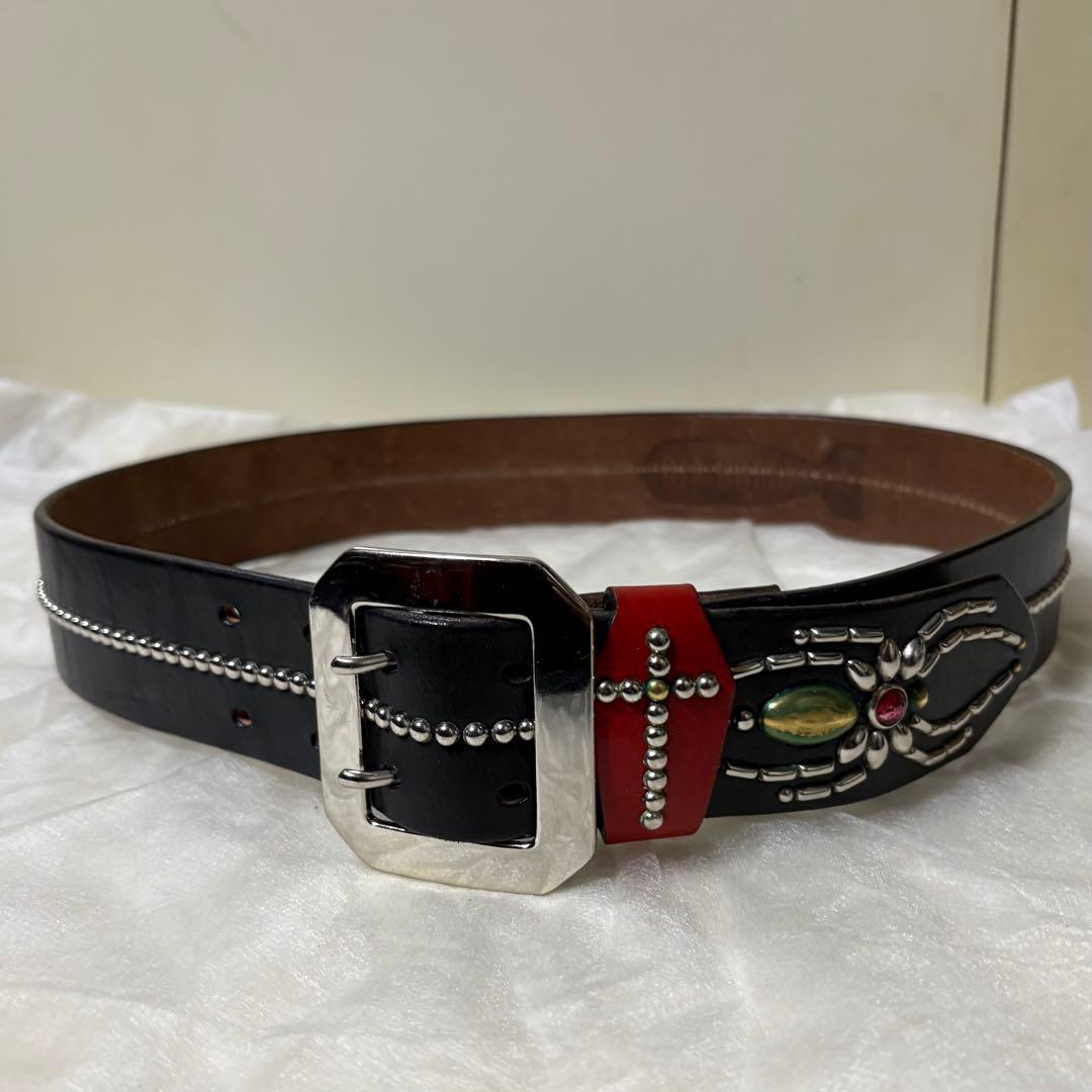 DIABOLIC スタッズベルト　スパイダー　レザー スタッズベルト/サドルレザー/スパイダー - DIABOLIC -Leather&Silver-