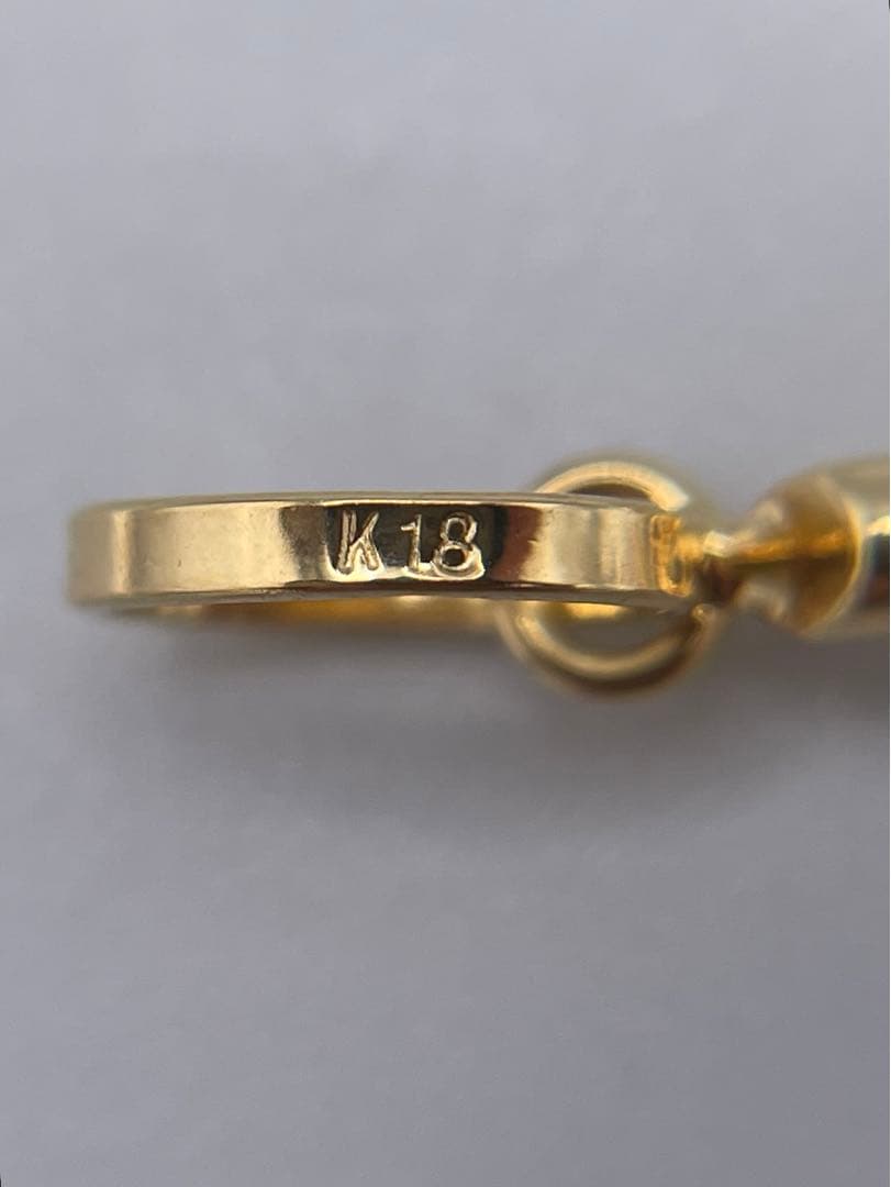 K18(18金) クロスペンダントトップ 0.8g 新品 アクセサリー