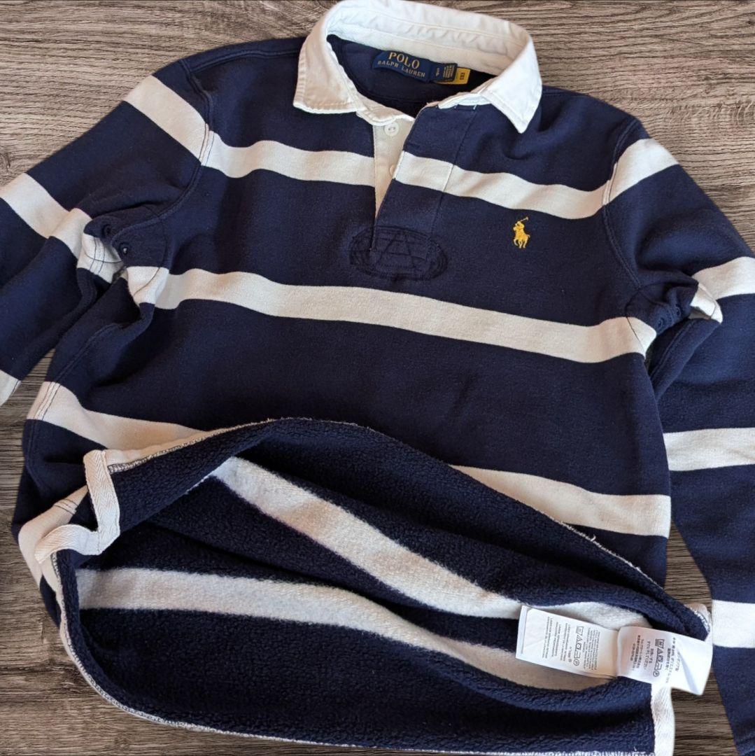 POLO RALPH LAUREN ラガーシャツ ネイビー/ホワイト 常田大希 - メルカリ