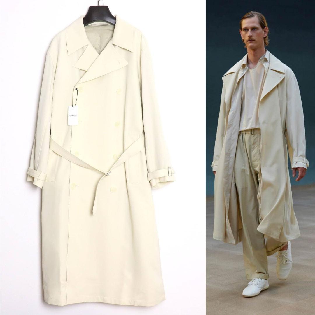 LEMAIRE 新品 22SS ウールツイル トレンチコート XS ユニセックス LEMAIRE 新品 22SS ウールツイル トレンチコート XS ユニセックス