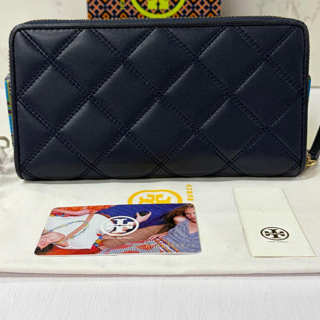 新品同様‼️ トリーバーチ 財布 長財布 キルティング ラウンド