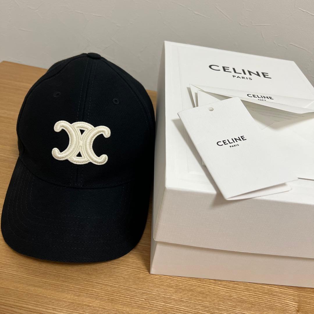 CELINE ベースボールキャップ ブラック 楽天市場】セリーヌ CELINE ベースボールキャップ ブラック メンズ