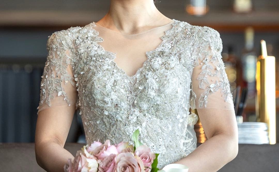 韓国ビジュドレス MONICA BLANCHE グリッタードレス - メルカリ