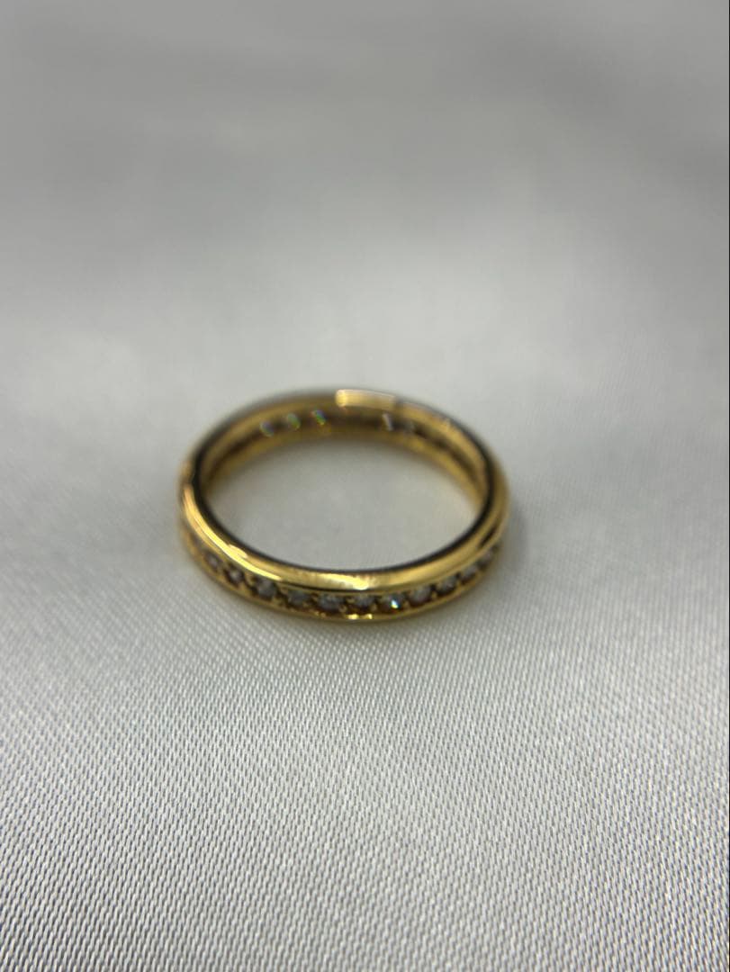 37:K18ダイヤモンドフルエタニティリング ダイヤ0.5ct サイズ11号