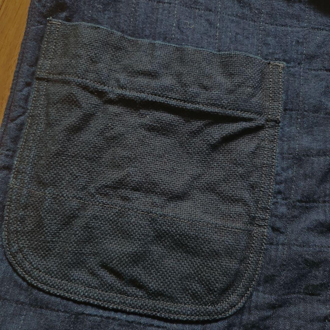 スノーピーク どてら 藍染 インディゴ カーディガン風ジャケット