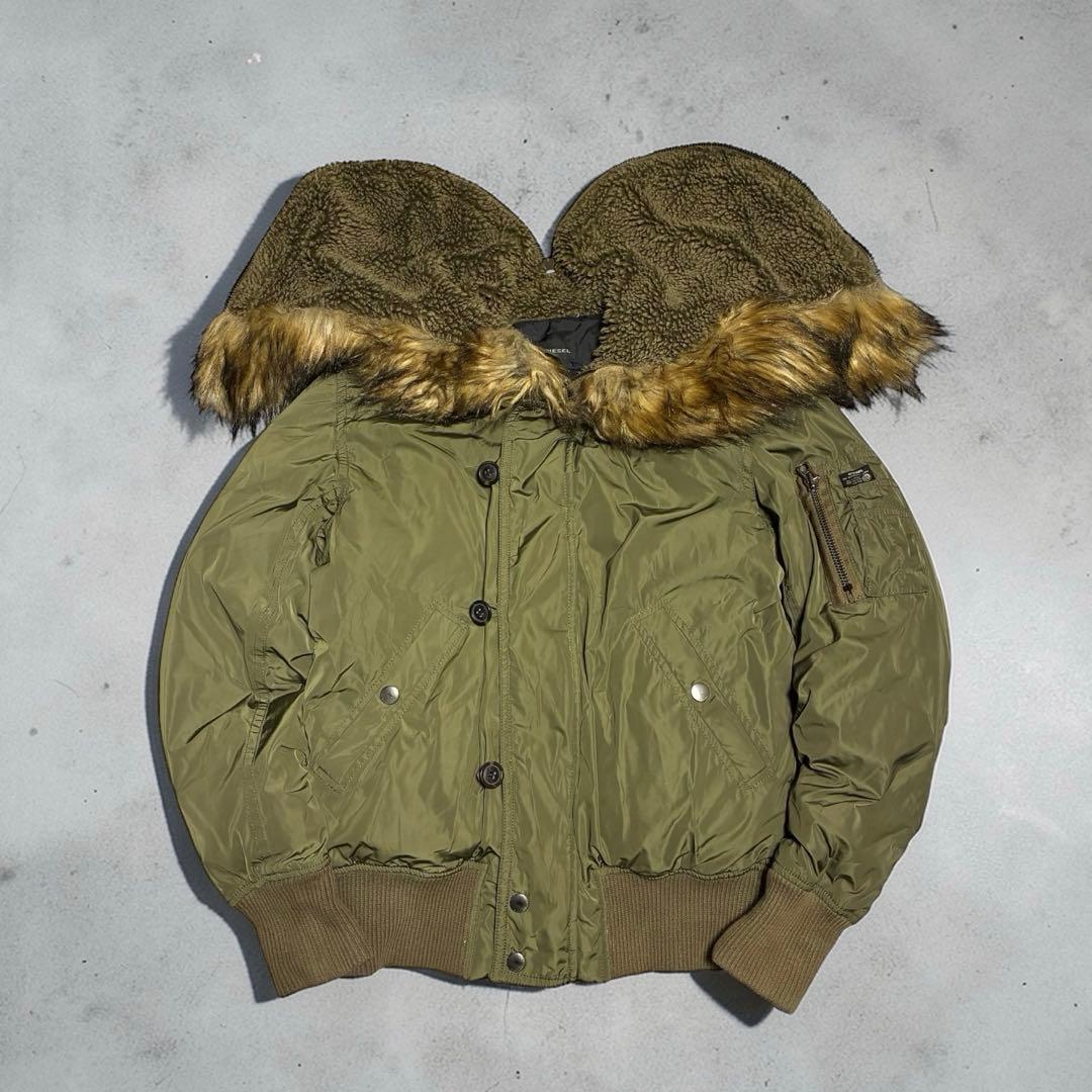 00s diesel n-2b flight jacket khaki y2k - メルカリ