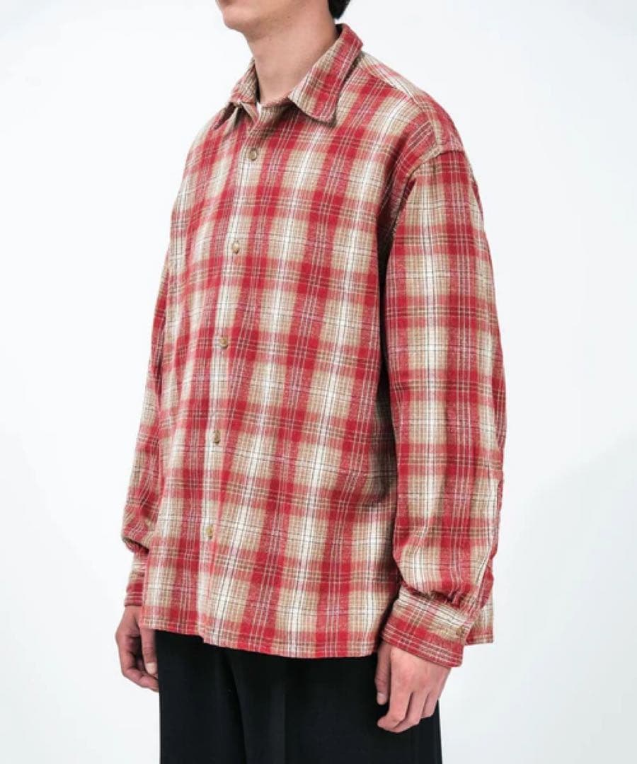 サイズ1】新品 A.PRESSE ネルシャツ シルク レッド - メルカリ