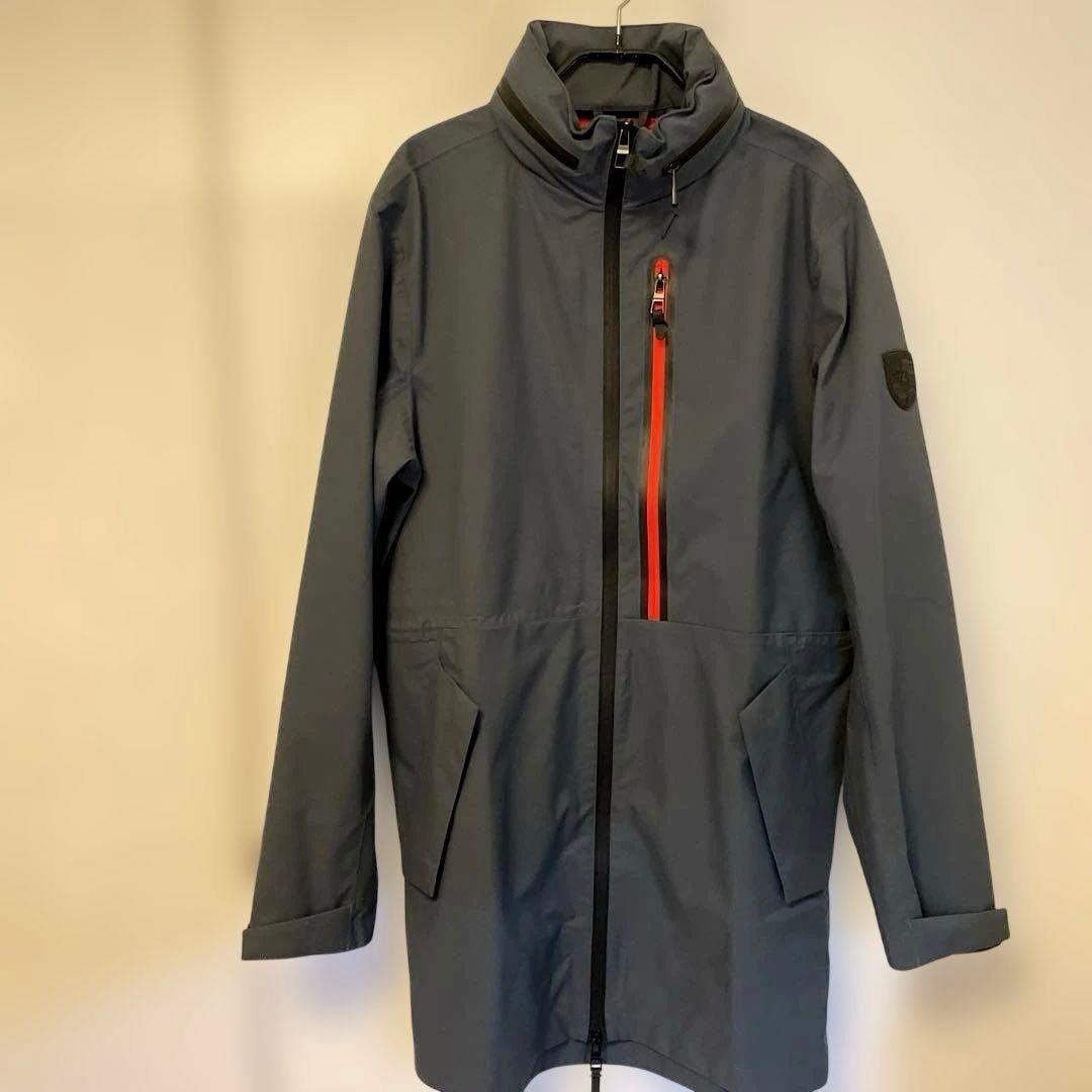 ポルシェPorsche ジャンパー S~Mサイズ フード収納 濃いグレー 防風 ポルシェPorsche ジャンパー S~Mサイズ フード収納 濃いグレー 防風