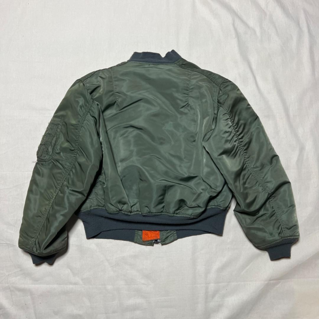 90's ALPHA MA-1 フライトジャケット USA製 カーキ 短丈 - メルカリ