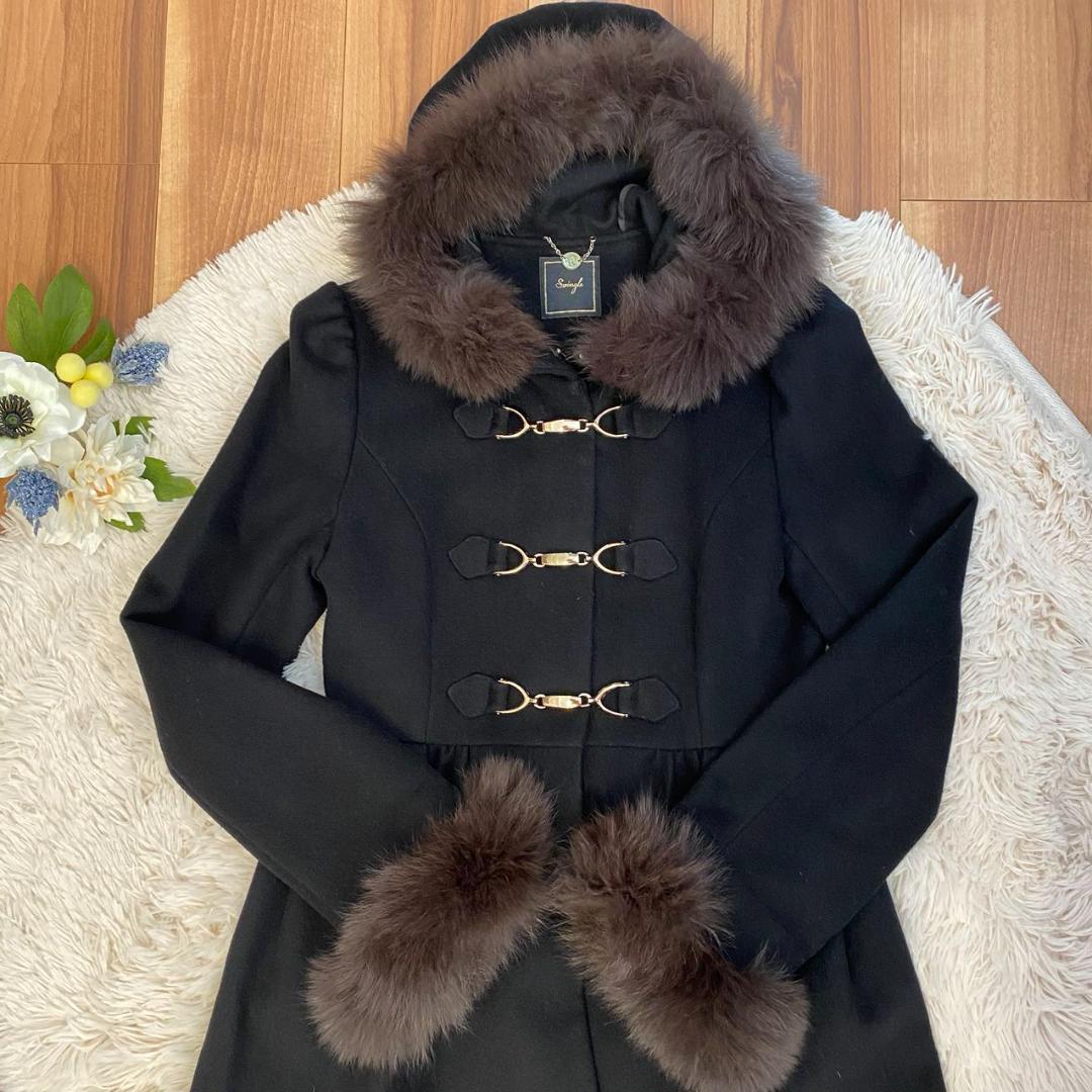 超美品】Swingleミーシャコート アンゴラ混 フォックスファー - メルカリ