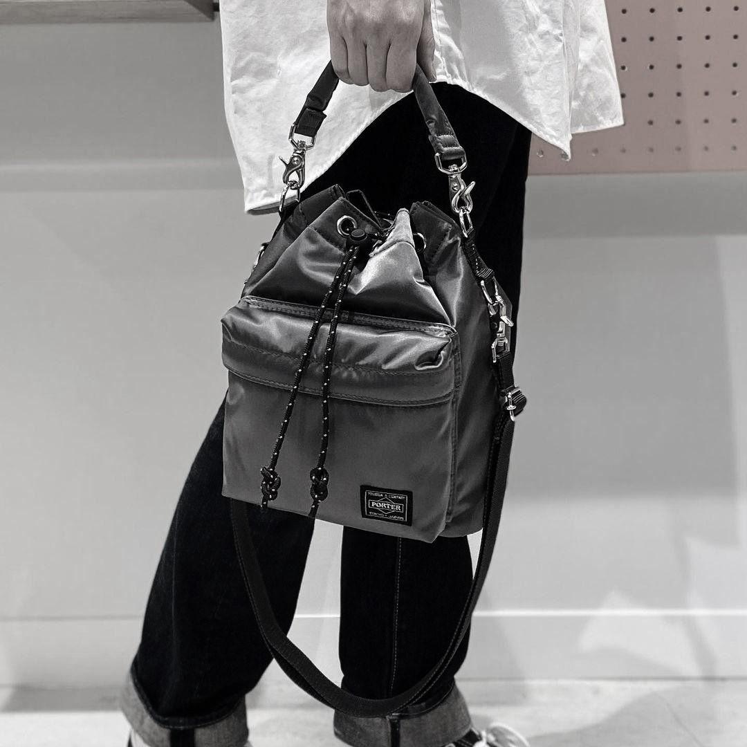 激美品 ポーター タンカー バルーンサック L 巾着 ショルダー バッグ