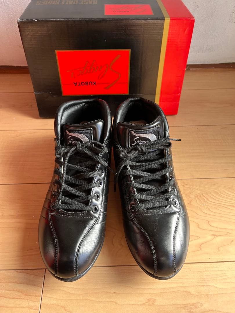 【極美品】久保田スラッガー 野球スパイク 28.0cm 金具 D-163 本革