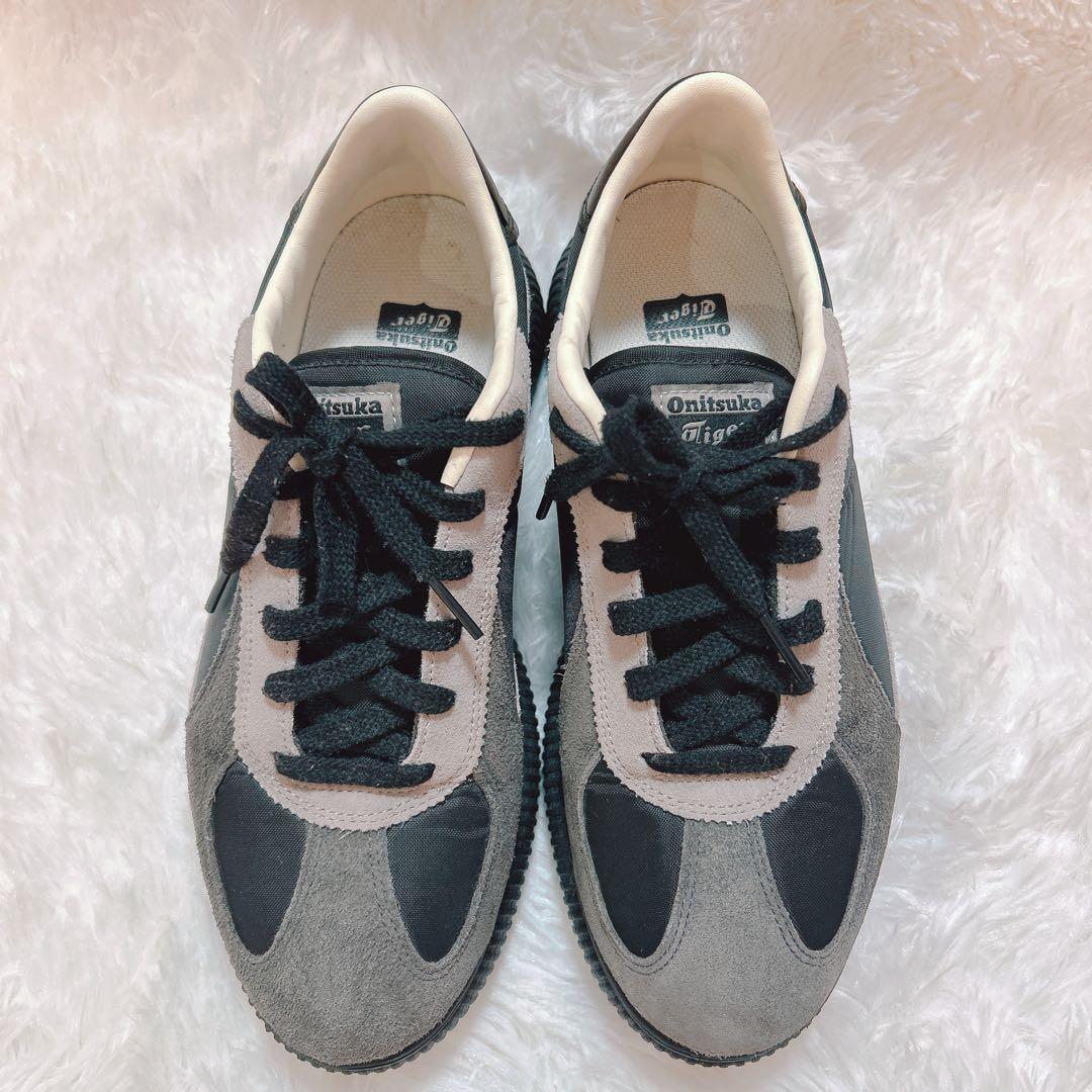 オニツカタイガー デレシティ グレー ブラック 26.5cm