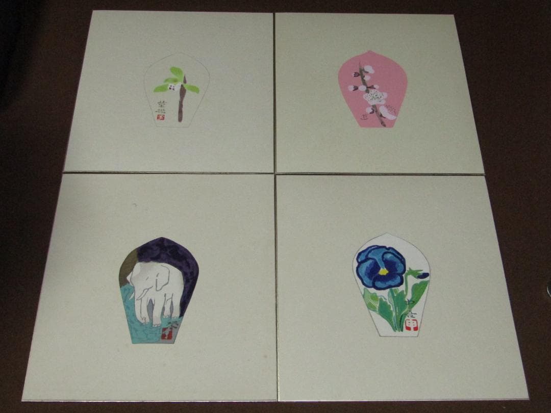 真作保証【散華 著名画家原画 徳力富吉郎 木版画 十二ヵ月 薬師寺】