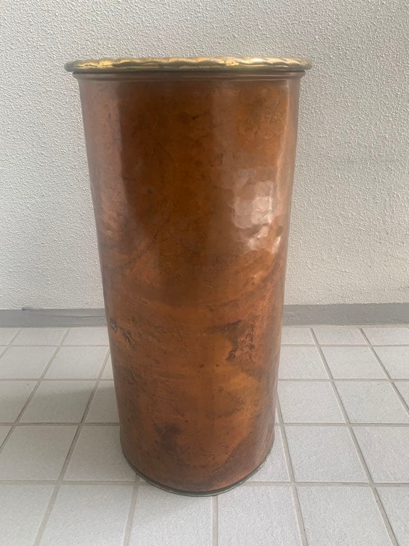 銅　ブロンズ　イタリア　傘立て　ヴィンテージ　中古 イタリア製 アンティーク品 傘型傘立て アンブレラスタンド 銅製