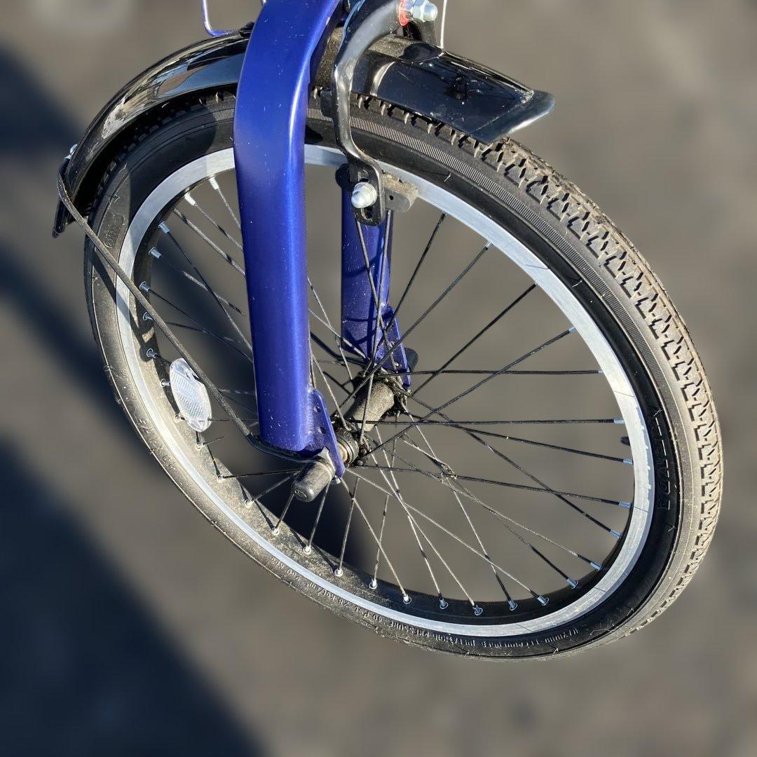 BAGGIO折りたたみ自転車 青 20インチ ノーパンク 青色のBAGGIO