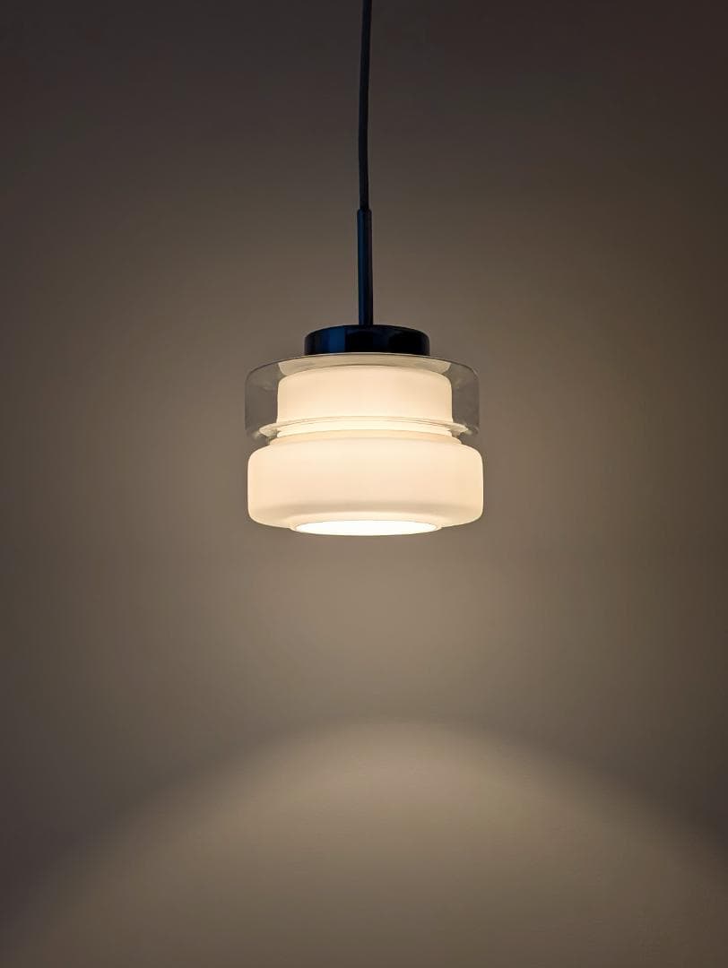 OLD コンビ ガラス シェード ペンダントランプ ミッドセンチュリー