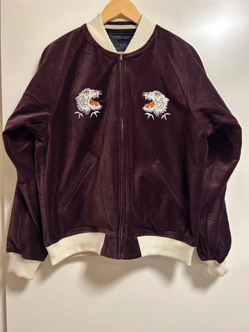 AVIREX スカジャン　リバーシブル AVIREX】ヴェルヴェティーン スカジャケット リバーシブル (AVIREX