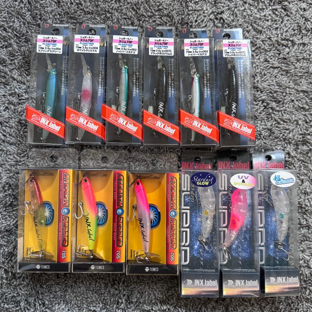 再値下げ‼️インクスレーベル　シュガーミノー ステルスペッパー スープラ 楽天市場】インクスレーベル(INX.label) スープラ 65PD SUPRA 変幻自在