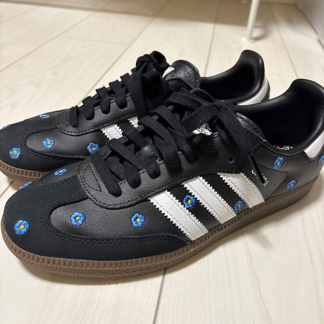 adidas SAMBA OG 花柄ブラック 24.5cm