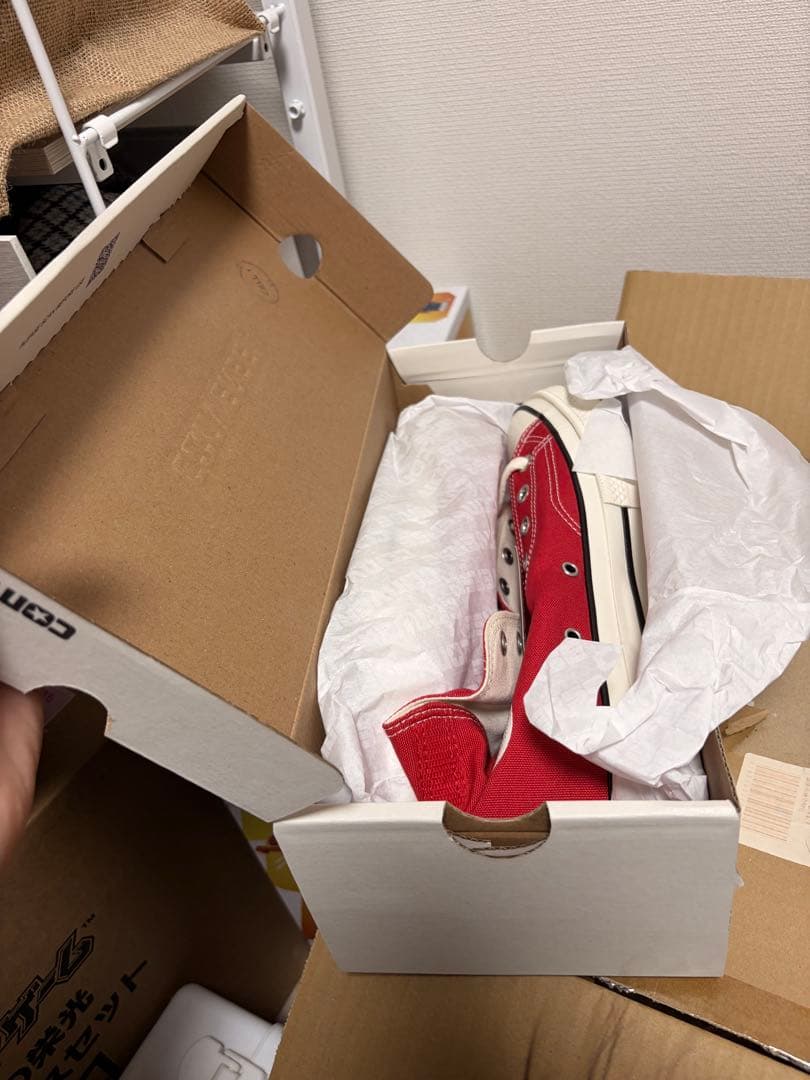 靴 Converse All Star LGCY Hi \"Red\"