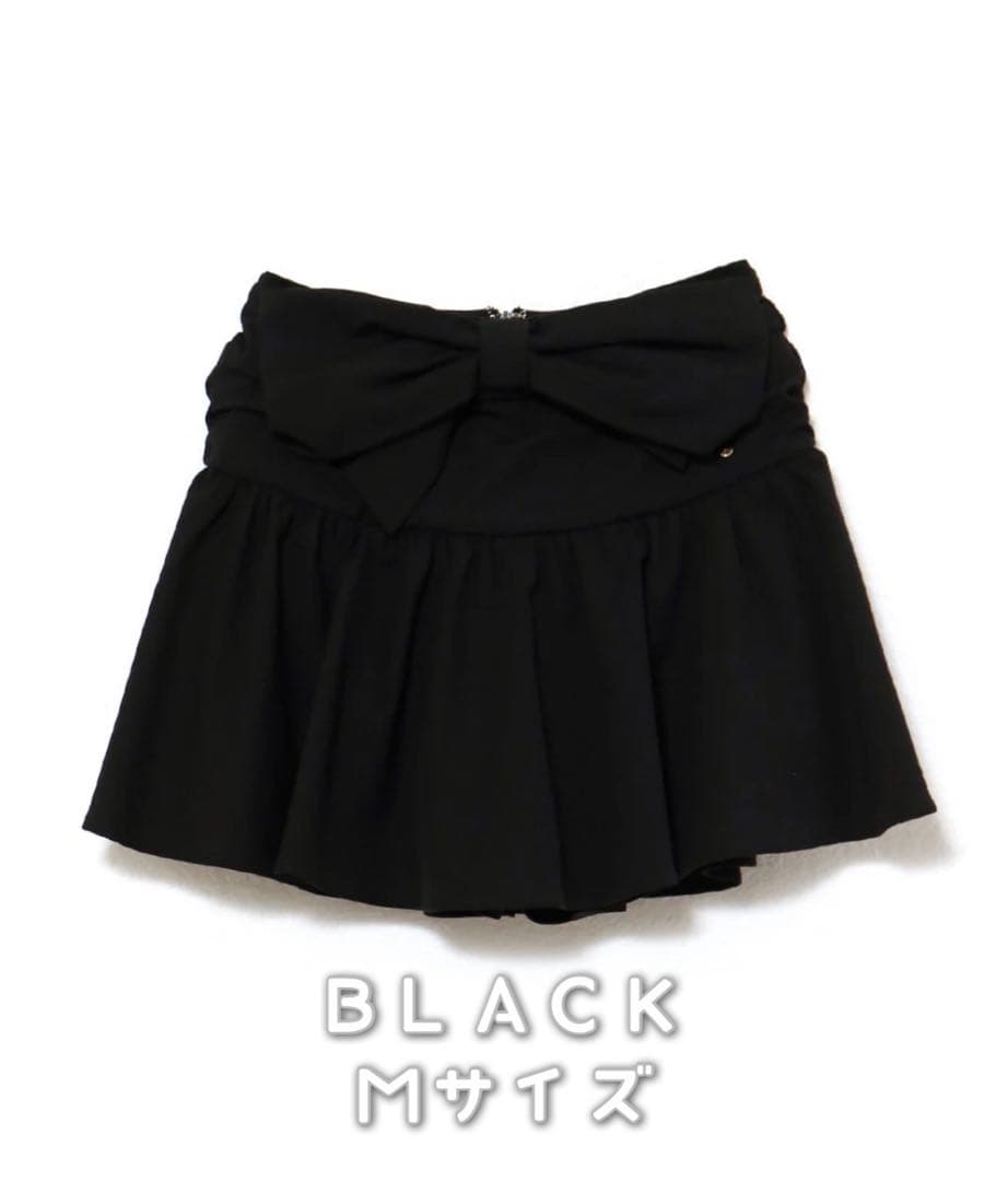 ANDMARY Liz ribbon mini skirt block M - メルカリ