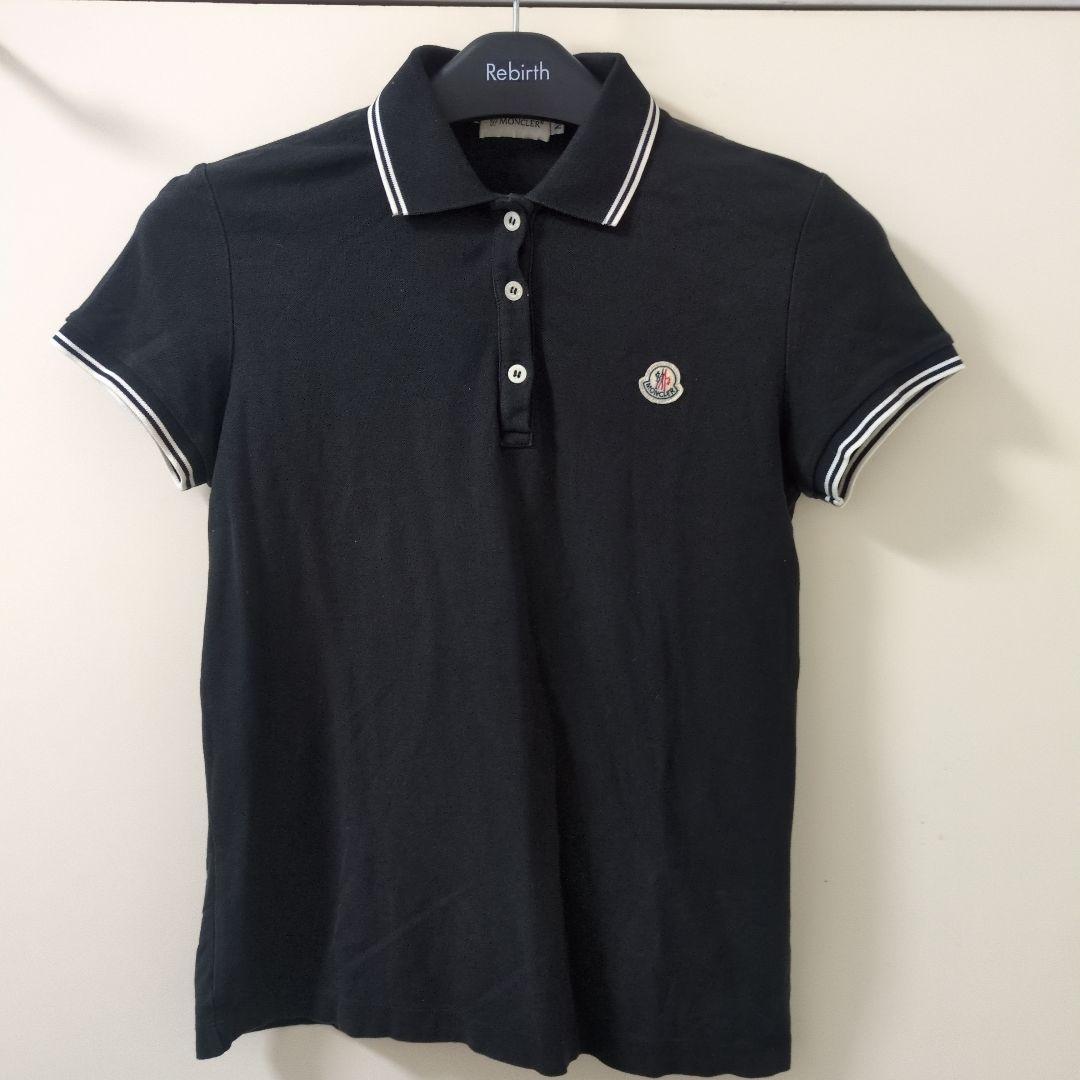 MONCLER ブラック ポロシャツ 半袖 7651202124.jpg