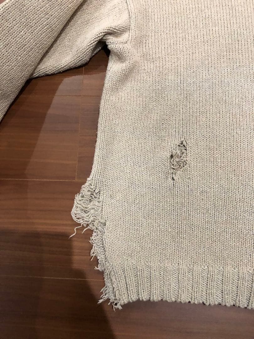 最安 23ss メゾンマルジェラ ダメージニット 米津玄師 s50gp0275