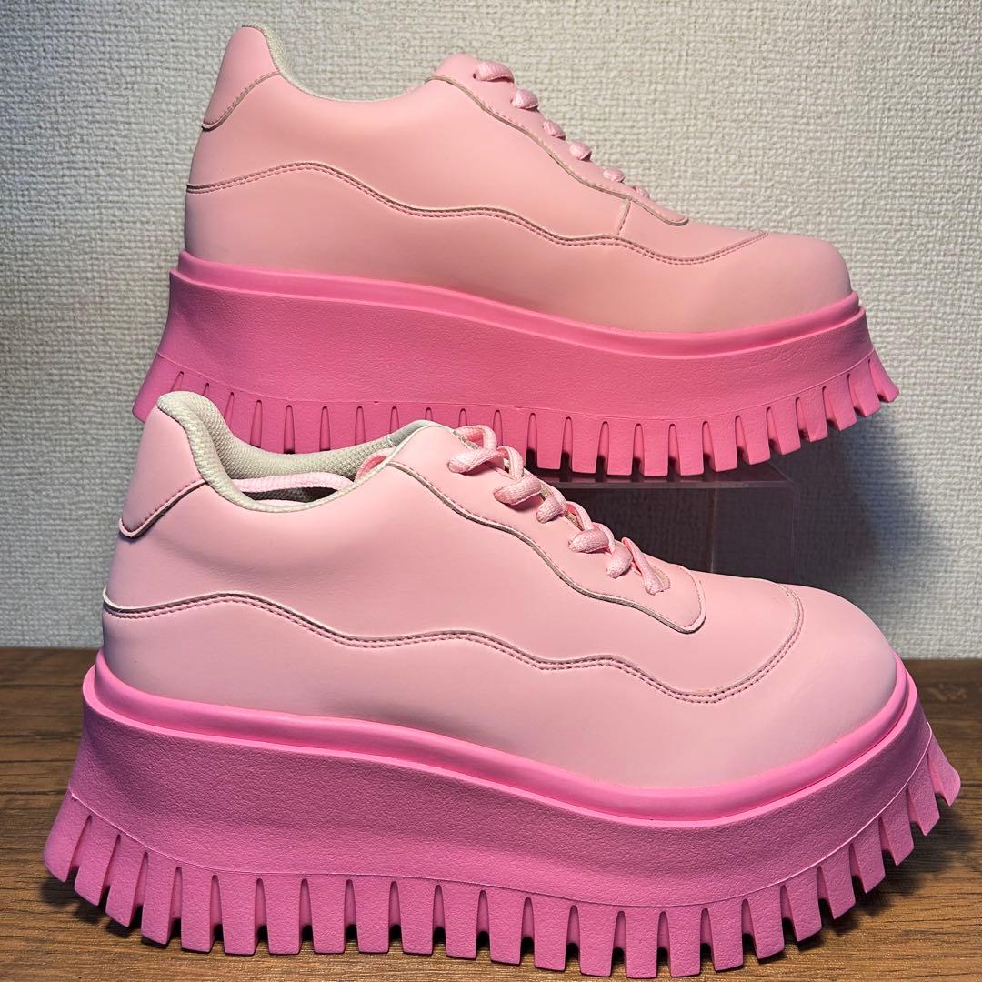 新品未使用・希少】MIKIO SAKABE ミキオサカベ ピンク厚底スニーカー