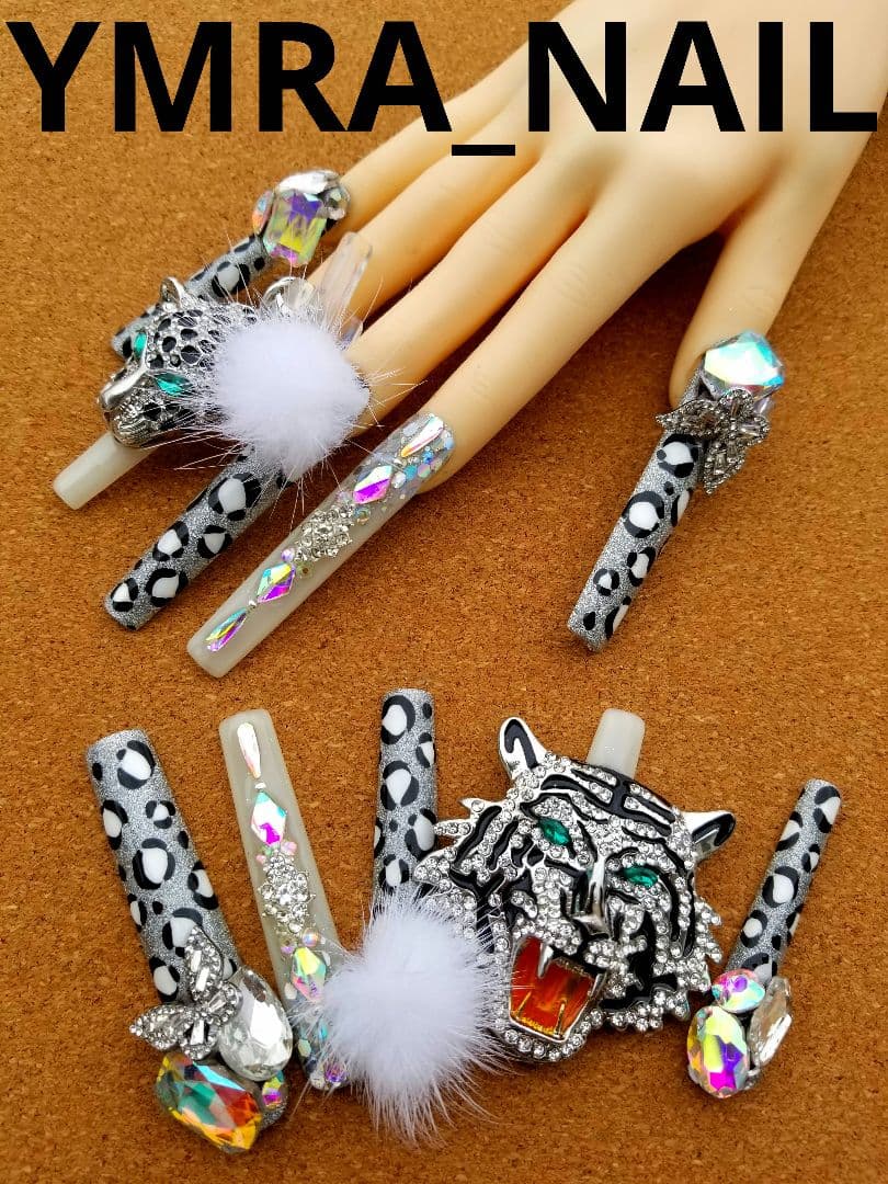 超鬼ロングネイル ギャルネイルチップ - メルカリ