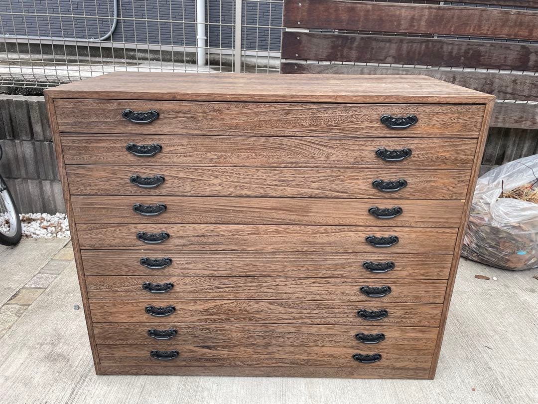 ①桐箪笥 タンス 10段 桐タンス 幅98.5cm 10段 引出し 完成品 日本製 （ 桐 桐箪笥 桐たんす