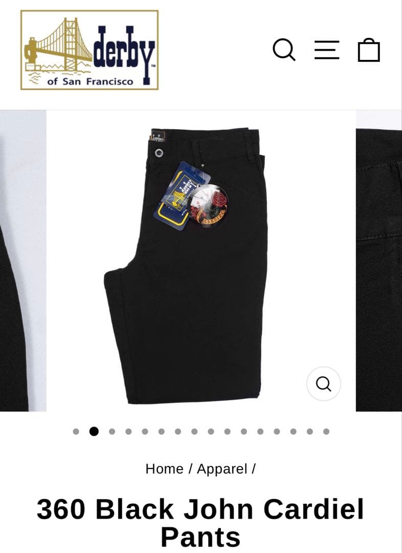 新品未使用 ダービーオブサンフランシスコ フリスコパンツ w34 - メルカリ