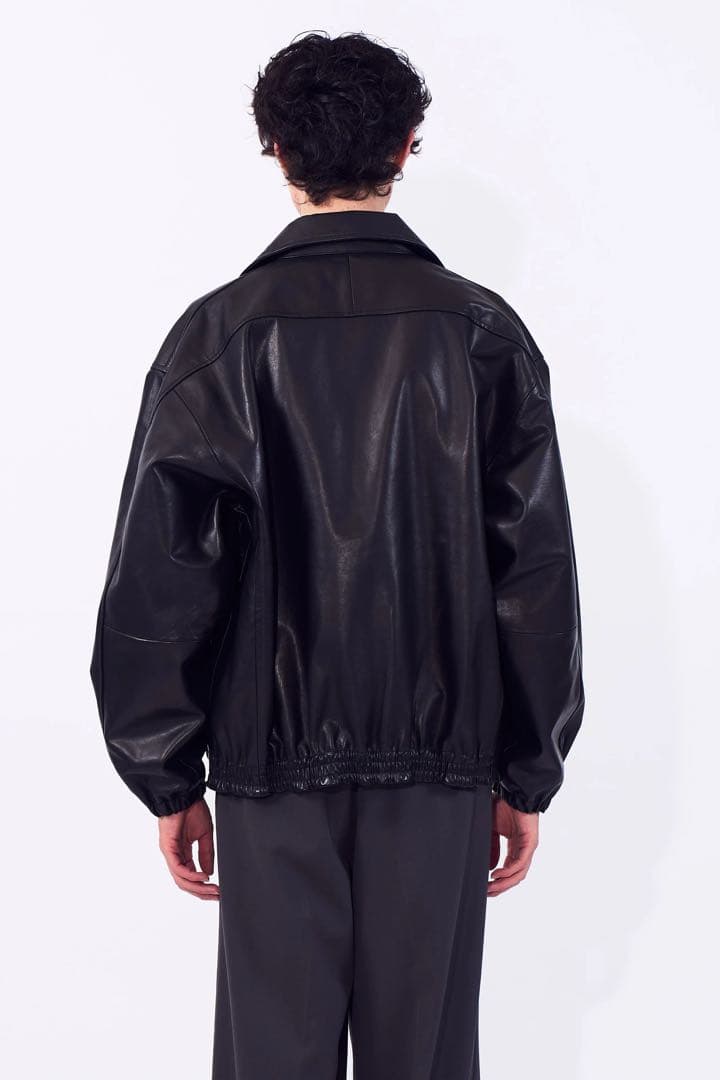 サイズ3 ブラックYOKE Carf Leather Truck Jacket - メルカリ