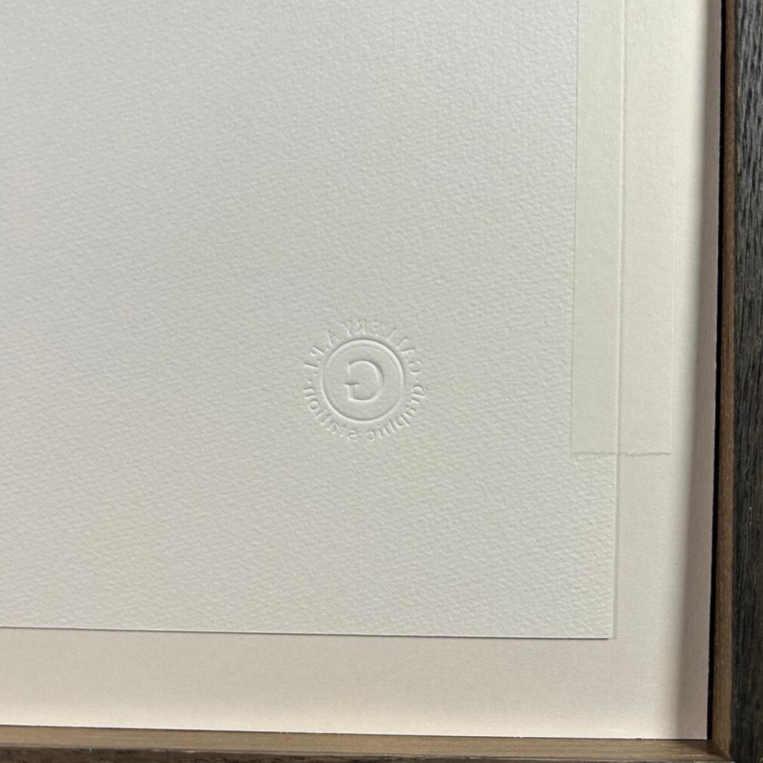 美品 久保修「町屋の四季」ジクレー版画 直筆サイン入り 額縁入り 新品