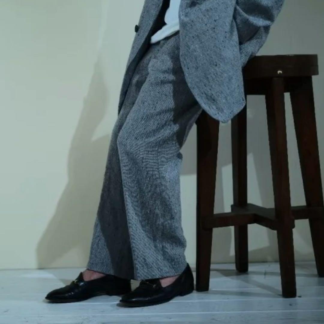 NICENESS JON ネップツイード トラウザーパンツ - メルカリ