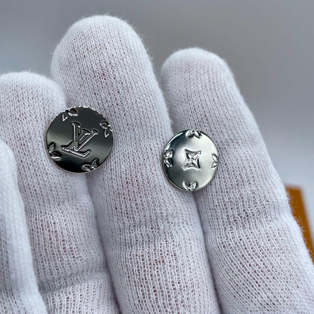 ✨希少ケース付き✨ルイヴィトンモノグラム カフスボタン M61971 シルバー