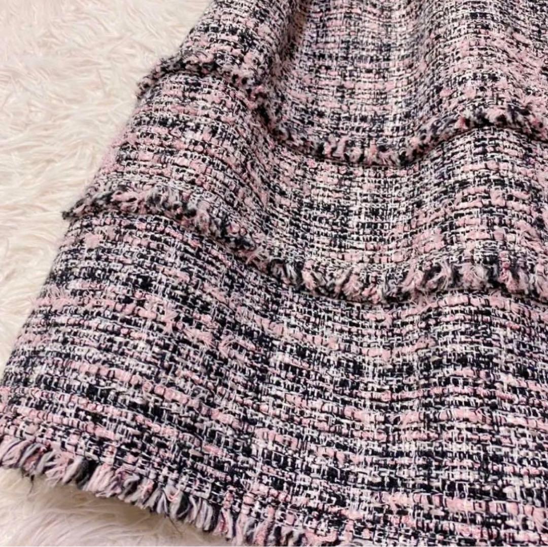 Rene ルネ ひざ丈 ワンピース ツイード 34 - メルカリ