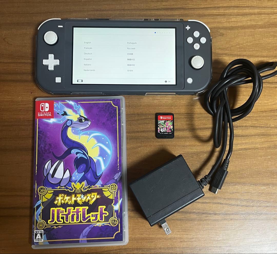 Nintendo Switch Lite グレー ポケモンバイオレット スプラ Amazon.com: Nintendo Switch Lite - Gray : Electronics