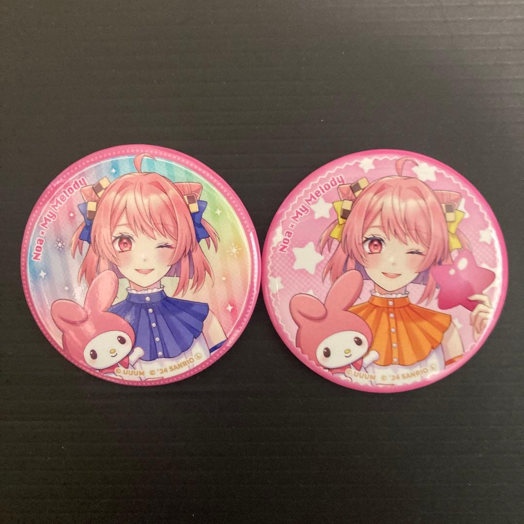 カラフルピーチ のあ サンリオコラボ 缶バッジ 等身2種セット - メルカリ