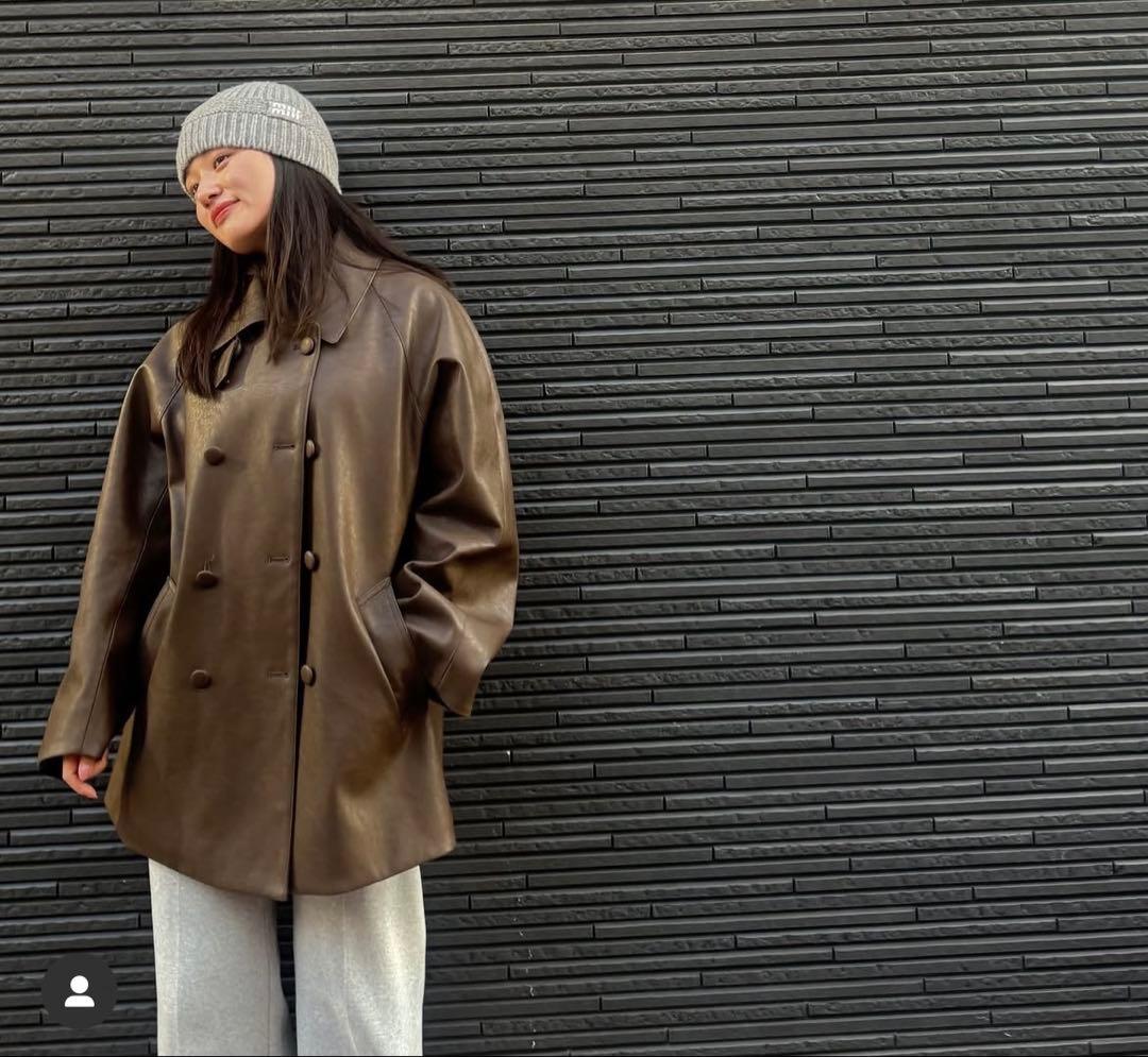 myne なぐもふうか レザージャケット - メルカリ