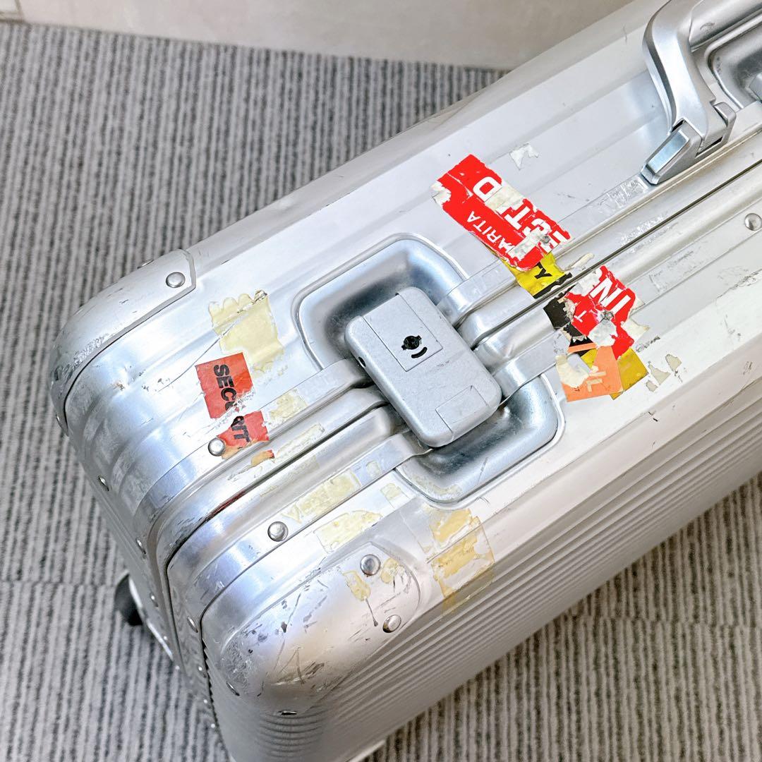 希少】 RIMOWA 929.70 2輪ローリングトロリー ビンテージ 青ロゴ