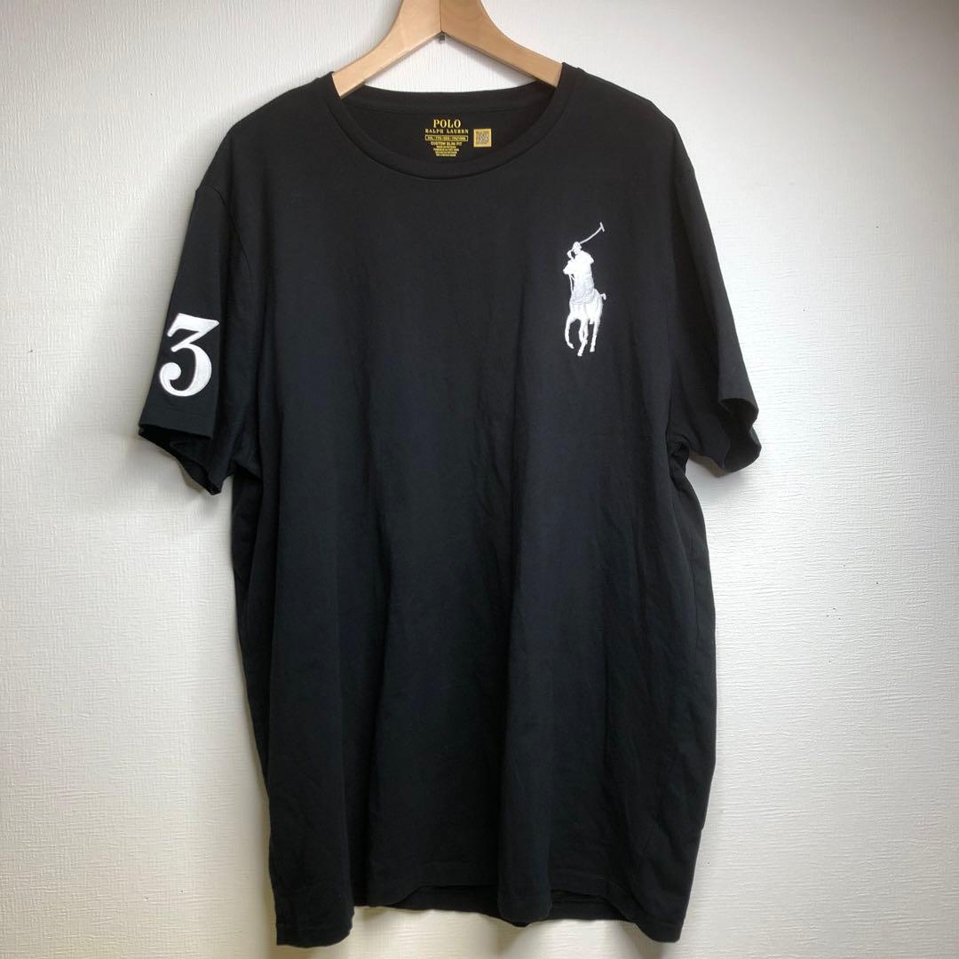 極美品】ポロラルフローレン ビッグポニー Tシャツ 黒 XXL 刺繍 - メルカリ