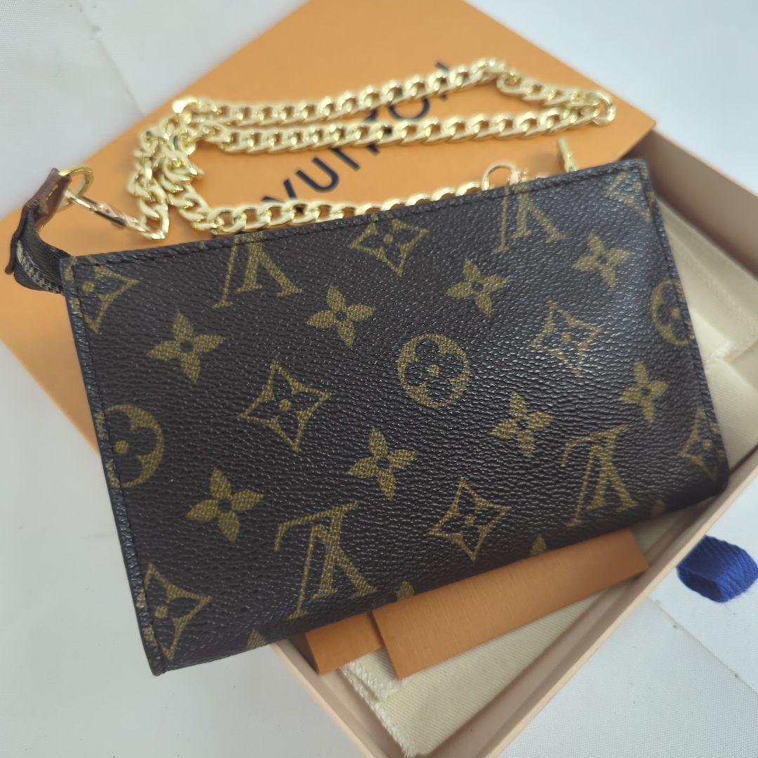 LOUISVUITTON ルイヴィトン モノグラム アクセサリーポーチ チェーン LOUIS VUITTON ルイ ヴィトン モノグラム チェーン アクセサリーポーチ