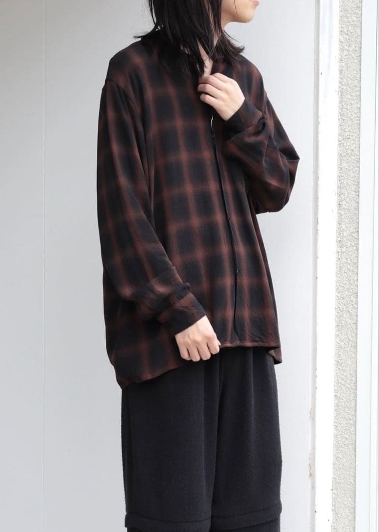 【タグ付き美品】24SS comoliコモリ レーヨンオープンカラー サイズ1 COMOLI (コモリ) レーヨン オープンカラーシャツ