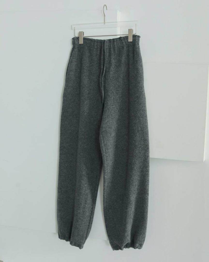 anuke ウールパンツ 36 キャナルジーン CANAL JEAN anuke(アンヌーク) Drawstring Wool Pants