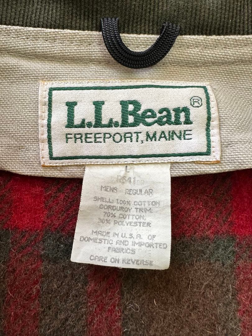 80s L.L.Bean ハンティングジャケット ダック地 L USA製